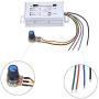 Tangxi PWM DC Motor Speed Controller 9-60V 20A 1200W 25KHz Control Switch Motor Speed Regulator 9V 12V 24V 48V 60V for DC Electric Fan