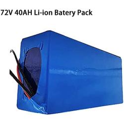 Wnicek 72V Ebike Battery Pack 20AH/ 30AH/ 40AH Waterproof Rechargeable Lithium Battery with Charger Suitable for 2800W 2500W 2000W 1800W 1500W 1200W 1000W Electric Motorcycle Motors