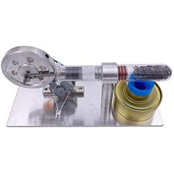 Single Cylinder Sterling Engine Model, Motor Steam Heat Education Physics Science Experiment Model Toy Kit Model Steam Power Lab Teaching Tool