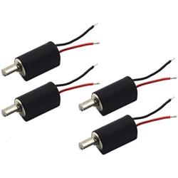 Mini Vibration Motor, SDTC Tech 6mm x 12mm DC Coreless Brushed Motors 3V 85mA 12000rpm Vibrating Micro-Motor - 4 Pack