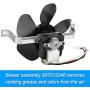 97012248 Exhaust Fan S97012248 Motor Hood Vent Fan Motor Assembly Replaces AP4527731 99080492 1172615 97005161 99080533 99080410 99080363