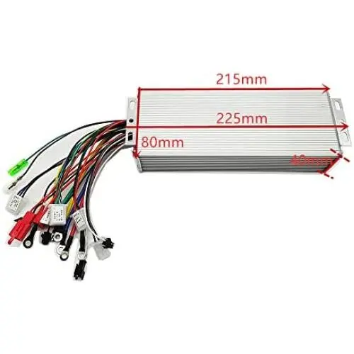 MOTOBERRY Brushless Controller 48V 60V 64V 1000W Maximum Current 40A Aluminium Alloy for Electric Bicycle Scooter E-Scooter E-Bike