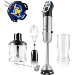 2 Set of 5 in 1Immersion Blender,Heavy Duty Copper Motor Hand Blender & Small Immersion Blender