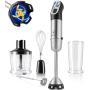 2 Set of 5 in 1Immersion Blender,Heavy Duty Copper Motor Hand Blender & Small Immersion Blender