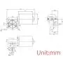 BEMONOC Garage Door Motor 12V DC Right Angle Reversible Electric Gear Motor 45 RPM High Torque