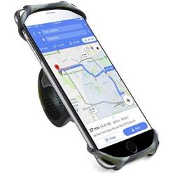Bike Phone Mount, Motorcycle Cell Phone Holder– Universal Any Phone or Bicycle Handlebar, Non-Slip Shockproof Bike Phone Holder for Stem Mounting 4