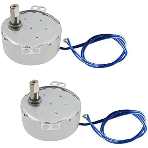 Jutagoss Synchronous Motor TYC-50 Single Flat Shaft Direction CW, 4 Watt AC 110V 5-6 RMP, 2 Pcs