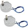 Jutagoss Synchronous Motor TYC-50 Single Flat Shaft Direction CW, 4 Watt AC 110V 5-6 RMP, 2 Pcs