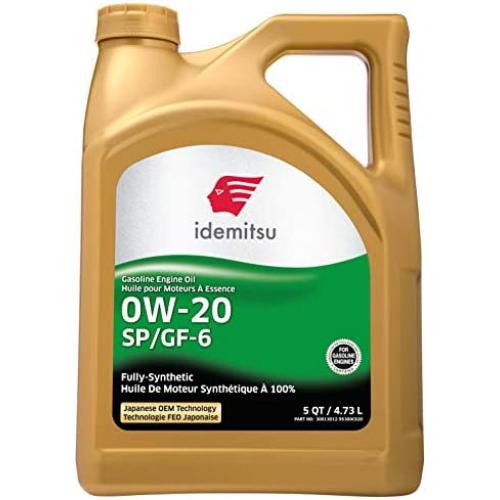 Idemitsu Full Synthetic 0W-20 Engine Oil SP/GF-6-5QT