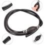 BARTOO Fuel Line Assembly,3/8in Nylon Braided Marine Fuel Hose Line Assembly with Primer Bulb for Marine Outboard Boat Motor RVs Tractors and Caravans,6FT