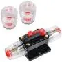 RED WOLF 50A Amp Audio Inline Fuse Circuit Breaker Auto Fuse Holder Inverter Manual Reset 12V-48V DC for Car Marine Trolling Motors Boat ATV Stereo Solar Switch System Overload Protection Waterproof