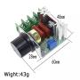 DUTTY 2000W AC Motor Speed Controller 50-220V 2 Adjustable Motor Speed Controller Voltage Regulator