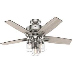 Hunter Bennett Indoor Ceiling Fan with LED Light and Remote Control