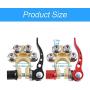 Car Battery Terminal Connectors, 2 Pcs 4 Way Quick Release Disconnect Car Battery Terminal for SAE/JIS Type A Posts, Compatible With Cars, Vans, Trucks and More