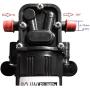 CYBERNOVA DC12V 73PSI 3.5L/m Fresh Water High Pressure Diaphragm Self Priming Pump with Hose Clamps Farm/Garden/Agriculture/Vehicle cleaning(5206-uscn)