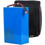 24V 20Ah E-Bike Lithium-Ion Battery, with 29.4V 2A Charger and Hanging Bag, Built-in BMS Protection Board, Suitable for 200W-500W Motors