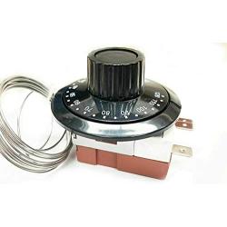 MACHSWON Capillary Car Thermostat, TS-120SR Cooling Radiator Fan Temperature Control Switch, Adjustable 0-120°C Heating/Cooling
