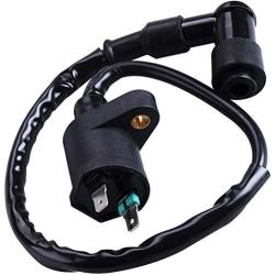 CNCMOTOK Ignition Coil 5-PIN CDI Box Solenoid 4-PIN Relay Voltage Regulator Spark Plug Kit for 50cc 70cc 90cc 110cc 125cc ATV Chinese Go Kart Dirt Bike Pit Bike TaoTao Moped Scooter