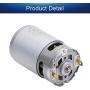 Fielect 18V DC Motor 20500RPM Round Shaft High Torque Electric Motor for DIY Electric/Electronic Projects, Drills, Robots, RC Vehicals, Remote Controlled Cars/Robot, Saw Repair/Replacement Engine