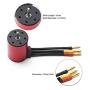 Weytoll Upgrade S3650 Brushless Motor+60A ESC+Programming Card Combo Set for 1/8 1/10 RC Car Truck