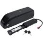 36V 18Ah E-Bike Waterproof Lithium Ion Battery Pack, Built-in BMS, with 42V 2A Charger, Suitable for 200W/250W/400W/500W/700W Motors