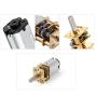 Ruimou DC 6V 100RPM Speed Reduction Motor N20 3mm Shaft Mini Metal Gearwheel Gear Motor with Full Metal Gearbox Micro Electric Motor for DIY Engine Toys(2 Pieces)