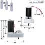 132682, RV Actuator Slide Out Motor Compatible with Lippert Through Frame Slide-Out System, Slide Motor Replacement Assembly | 18:1 Gear Ratio, 12VDC, Replaces# Rp-785615, 168956, 295380, M-8910
