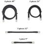 Aftermarket 4 Gauge Golf Cart Battery Cables Fits EZGO 36V 36 Volt TXT Golf Carts (Battery + Controller/Motor Cables) Complete 13 Piece Set