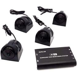 SZDALOS Bird View Camera System for RV/Motorhome/Camper with 4 HD Bus Cameras