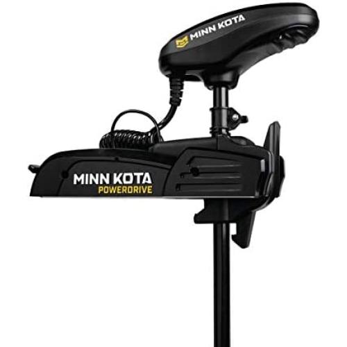 Minn Kota 1358737 PowerDrive Freshwater Electric-Steer Bow-Mount Trolling Motor with Digital Maximizer, 55 lbs Thrust, 54