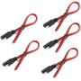 14AWG SAE Quick Connector/Disconnect Plug, SAE Automotive Extension Cable for Motorcycles, Trucks, Solar and Cars - 1ft/30cm 5Pieces