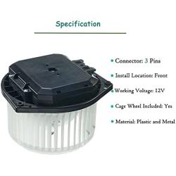 A/C Heater Blower Motor Assembly for Nissan Altima Maxima Murano 350Z 370Z Infiniti EX35 FX35 FX50 G35 M35 Q50 QX60