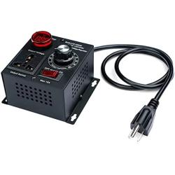 Variable Speed Controller SCR Voltage Controller Fit for Router Fan Electric Motor Rheostat AC 120V 220V/ 15A/ 4000W Max