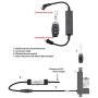 Fafeicy 12V DC Motor Linear Actuator Wireless Remote Control, DPDT Switch Forward Reverse 433.92MHz