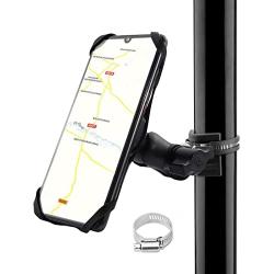 GUAIMI Motorcycle Phone Mount Holder with Camera Rack Cell Phone Holder Bracket Universal fits Rails 1