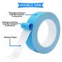 DKARDU 15mm x 25m Thermal Conductive Double Side Adhesive Tape Thermal Adhesive Tape Cooling Tape for Heatsinks, LED Lights, IC Chip, CPU, GPU with 1.5m Measuring Tape