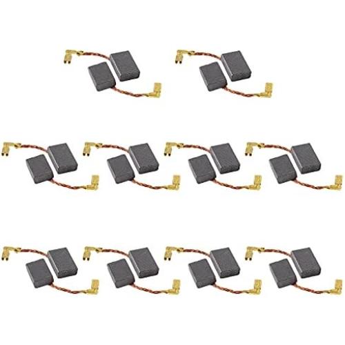 Bonsicoky 20Pcs Electric Carbon Brushes, Motor Brush Power Tool Replacement Part for Electric Drills, Polishers, Engravers (16mm x 11mm x 5mm)