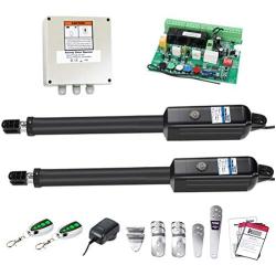 TOPENS AD8 Automatic Gate Opener Kit Heavy Duty Dual Gate Operator for Dual Swing Gates Up to 880 Pounds Gate Motor