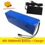 Wnicek 60V 20AH E-Bike Battery Pack Customizable Lithium Battery Pack Suitable for 200W-1500W Motor for Electric MTB Electrical Motorbike, Electric Scooters Electric Bicycle with Charger