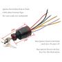 87-88107A5 Boat Ignition Switch with Key Boat Push to Choke 6 Wire Base Ignition Key Switch for Mercury with 2 Keys 6 Wire Connectors | for Mercury Push Choke Ignition