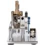 PUOSUO Hot Air Stirling Motor Power Generator Alpha Engine Model Educational Physics Experiment Kit(B)
