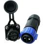 Trolling Motor Plug Receptacle Set, Marine Boat DC Power Connector 12/24/36/48 Volt Waterproof for for Trolling Motor/ Down Rigger/Fishing Reel