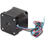 Stepper Motor, Stable Standard 2 Phase Copper Coil Long Life Span Step Motor Driver Rapid Speed for Printer