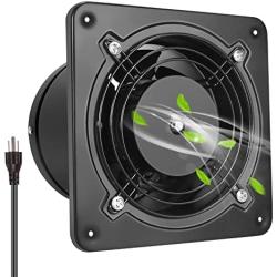 HG POWER 6 Inch Exhaust Fan, 308CFM Through Wall Fan Bathroom Extractor Ventilation Fan Blower Ceiling and Wall Mount for Attic Garage Kitchen Bathroom Windows Fan
