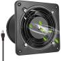 HG POWER 6 Inch Exhaust Fan, 308CFM Through Wall Fan Bathroom Extractor Ventilation Fan Blower Ceiling and Wall Mount for Attic Garage Kitchen Bathroom Windows Fan