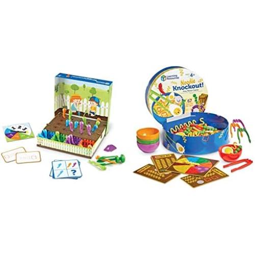 Learning Resources Wriggleworms! Fine Motor Activity Set, Toddler Fine Motor Skills, Ages 3+, Multi & Noodle Knockout! Fine Motor Game