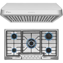 Empava Cabinet Range Hood with 500 CFM Dual Motor and 36