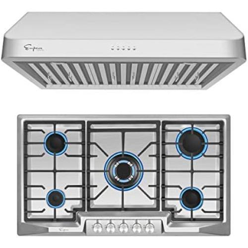 Empava Cabinet Range Hood with 500 CFM Dual Motor and 36