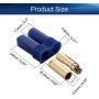 Heyiarbeit 4 Sets EC5 Connector 5mm Gold Bullet Banana Plug Female for RC ESC Lipo Battery Electric Motor DIY