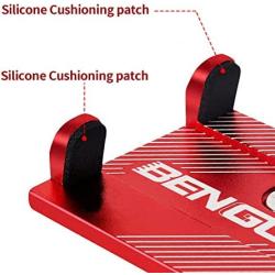 Kingsea Aluminium Bike Phone Mount Holder Motorcycle Phone Mount for Handlebar Accessories Compatible with iPhone 12 12 Pro Max 11, Galaxy and Other 4.7-6.8 Inches Cellphones - Red